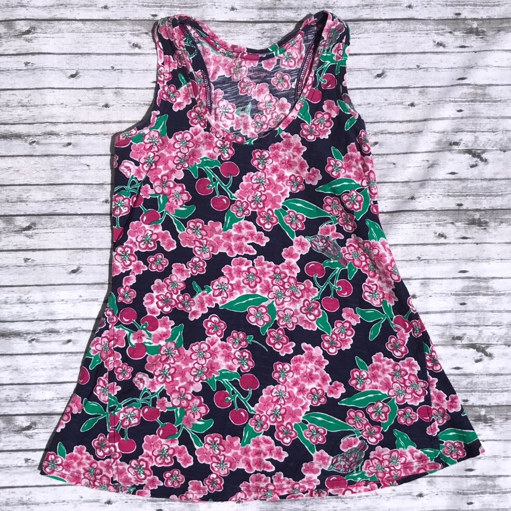 Lilly Pulitzer Racerback Tank SzXS EUC